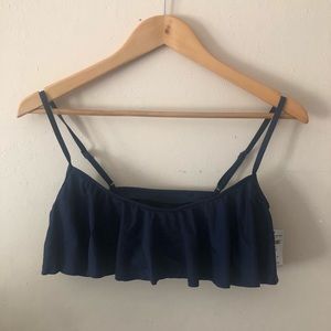 Hollister ruffle swim top